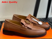 Hermes Impact Loafer Gold Brown Calfskin Replica