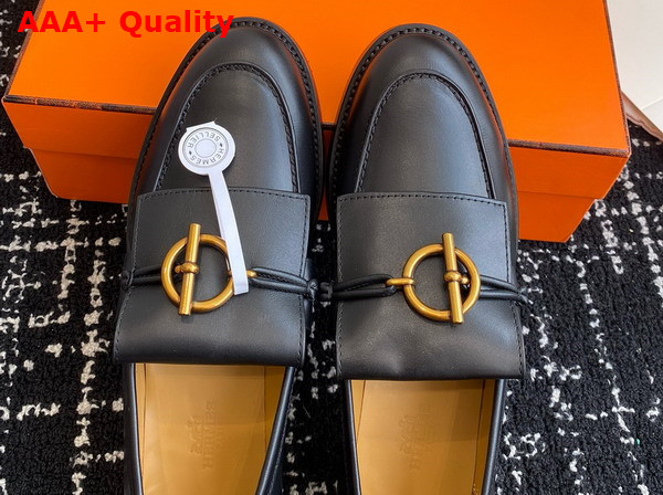 Hermes Impact Loafer Noir Calfskin Replica