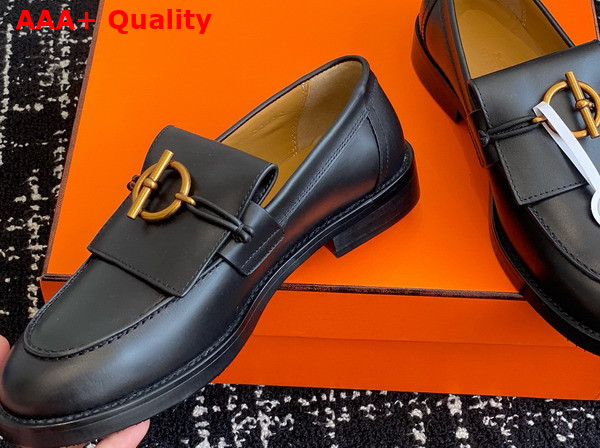 Hermes Impact Loafer Noir Calfskin Replica