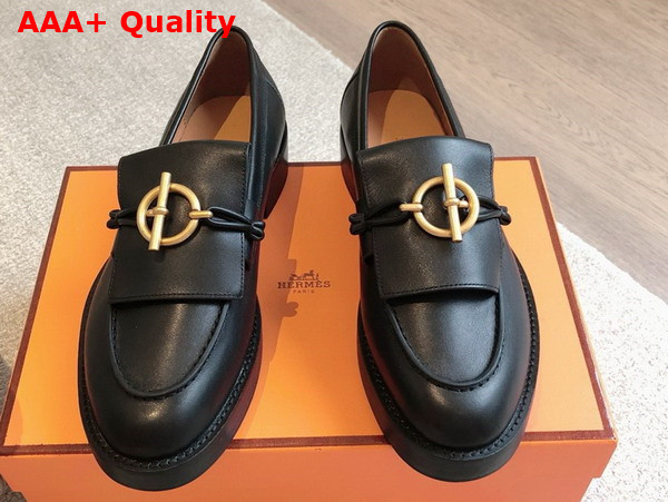 Hermes Impact Loafer in Noir Calfskin Replica