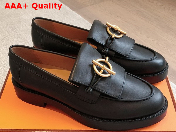 Hermes Impact Loafer in Noir Calfskin Replica