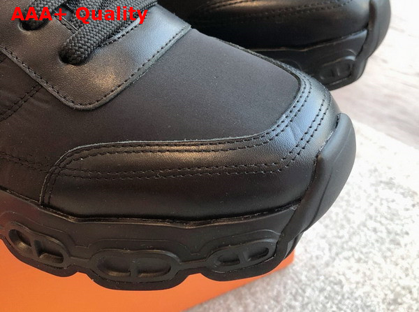 Hermes Impulse Sneaker in Black Fabric and Calfskin Replica