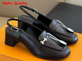 Hermes Infinie 50 Pump in Noir Goatskin Replica
