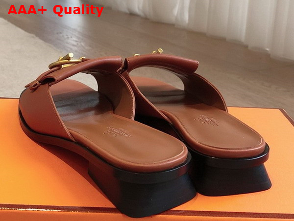 Hermes Isle Sandal in Naturel Calfskin Replica