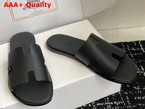 Hermes Izmir Sandal Noir Calfskin Replica