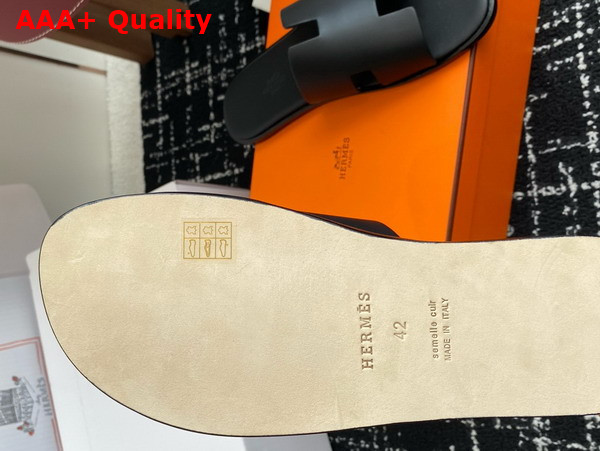 Hermes Izmir Sandal Noir Calfskin Replica
