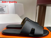 Hermes Izmir Sandal Noir Epsom Calfskin Calfskin Replica