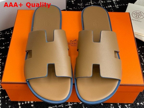 Hermes Izmir Sandal Oak Calfskin Replica
