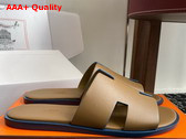 Hermes Izmir Sandal Oak Calfskin Replica