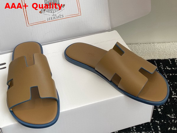 Hermes Izmir Sandal Oak Calfskin Replica
