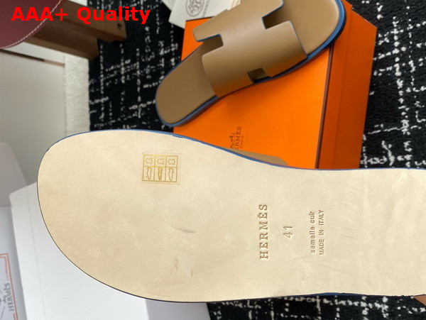 Hermes Izmir Sandal Oak Calfskin Replica