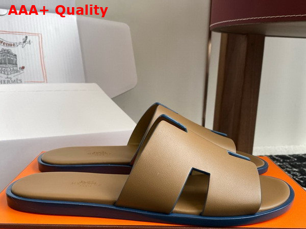 Hermes Izmir Sandal Oak Calfskin Replica