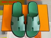 Hermes Izmir Sandal in Green Epsom Calfskin Replica
