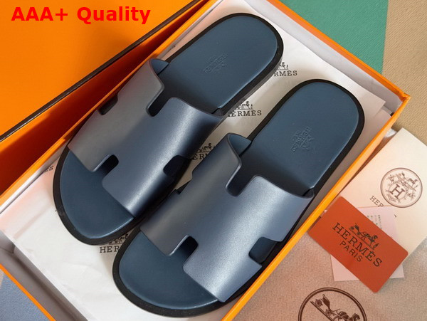 Hermes Izmir Sandal in Marine Calfskin Replica