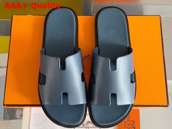 Hermes Izmir Sandal in Marine Calfskin Replica