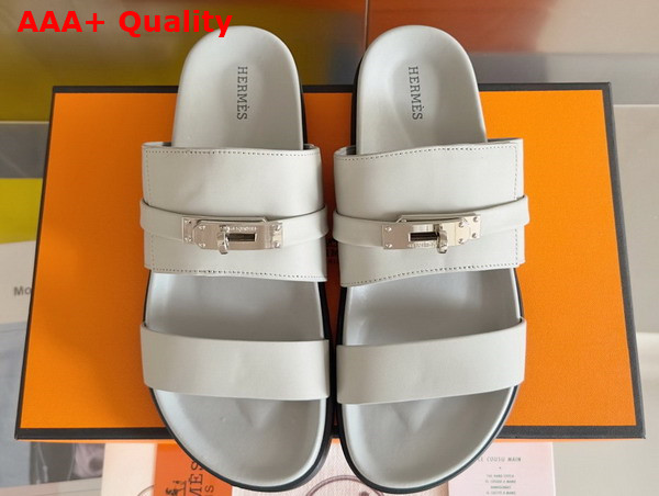 Hermes Jackson Sandal in Naturel Heritage Calfskin Replica