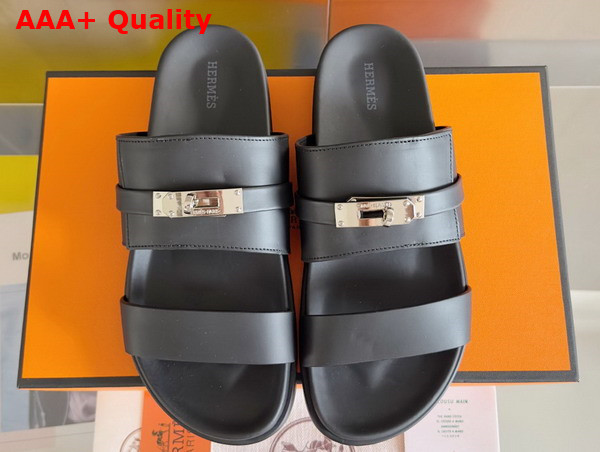 Hermes Jackson Sandal in Naturel Heritage Calfskin Replica