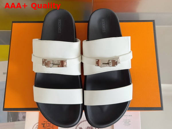 Hermes Jackson Sandal in Naturel Heritage Calfskin Replica