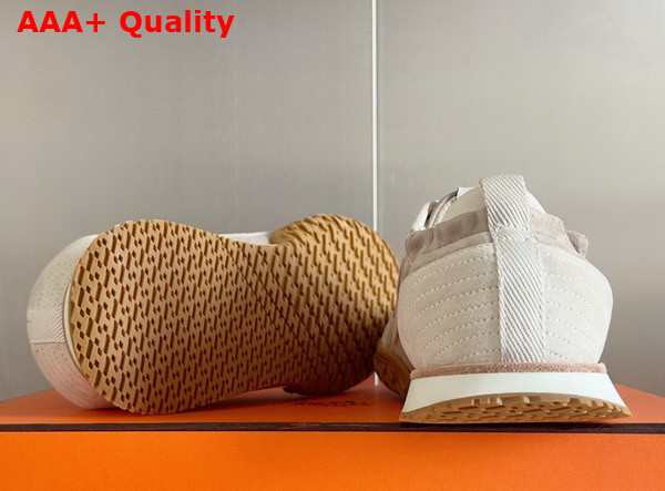 Hermes Jet Sneaker in Beige Esquisse Glaise Suede Goatskin Replica