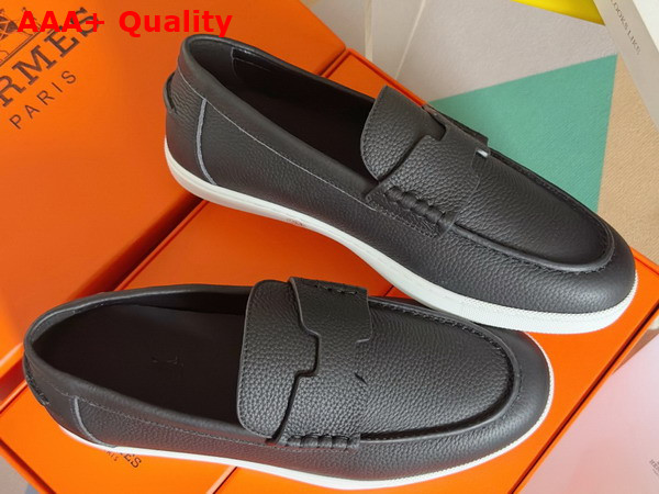 Hermes Job Loafer in Noir Taurillon Leather Replica