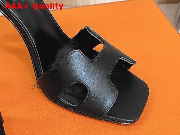 Hermes Joy 70 Sandal in Noir Calfskin Replica