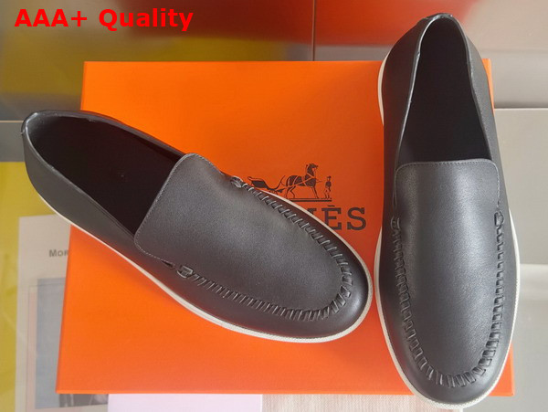 Hermes Julian Loafer in Noir Calfskin Replica