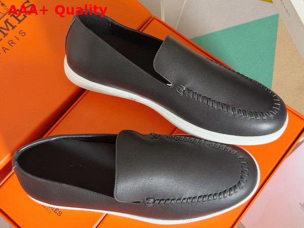 Hermes Julian Loafer in Noir Calfskin Replica