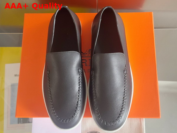 Hermes Julian Loafer in Noir Calfskin Replica