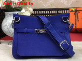 Hermes Jypsiere 28 Bag Electronic Blue Taurillon Clemence Leather Replica