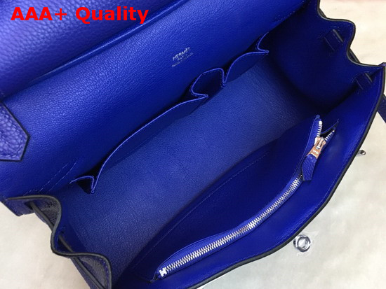 Hermes Jypsiere 28 Bag Electronic Blue Taurillon Clemence Leather Replica