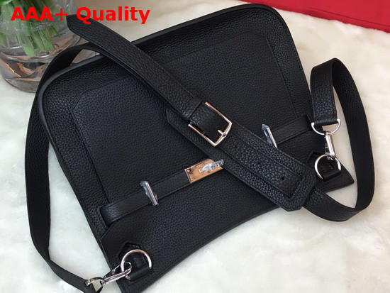 Hermes Jypsiere 28 Bag in Black Taurillon Clemence Leather Replica