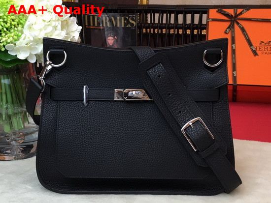 Hermes Jypsiere 28 Bag in Black Taurillon Clemence Leather Replica