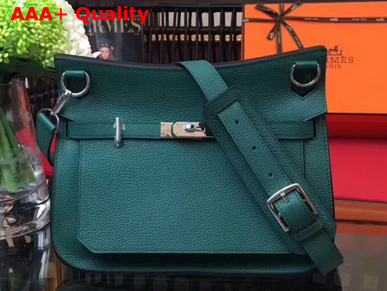 Hermes Jypsiere 28 Bag in Green Taurillon Clemence Leather Replica