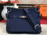 Hermes Jypsiere 28 Bag in Navy Blue Taurillon Clemence Leather Replica