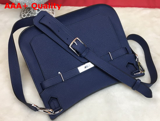 Hermes Jypsiere 28 Bag in Navy Blue Taurillon Clemence Leather Replica