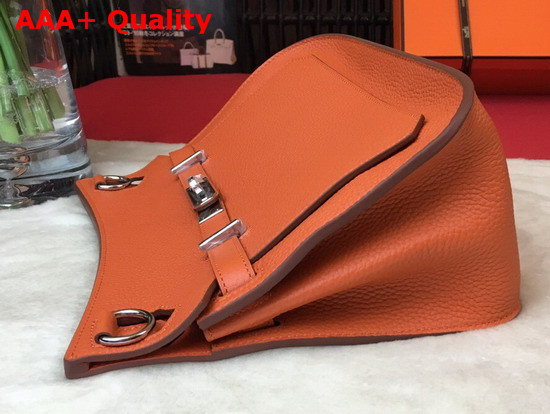 Hermes Jypsiere 28 Bag in Orange Taurillon Clemence Leather Replica