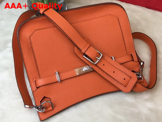 Hermes Jypsiere 28 Bag in Orange Taurillon Clemence Leather Replica