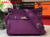 Hermes Jypsiere 28 Bag in Purple Taurillon Clemence Leather Replica