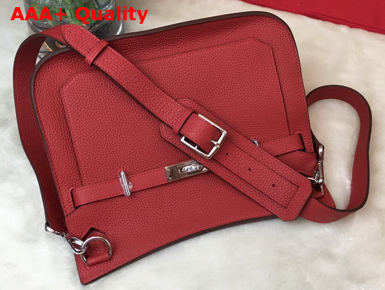 Hermes Jypsiere 28 Bag in Red Taurillon Clemence Leather Replica