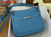 Hermes Jypsiere 28 Denim Blue Taurillon Clemence Leather Replica