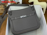 Hermes Jypsiere 28 Gris Meyer Taurillon Clemence Leather Replica