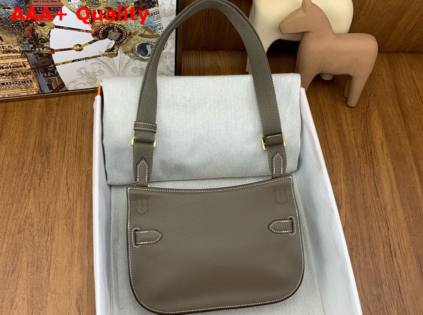 Hermes Jypsiere Mini Bag in Elephant Gray Evercolor Leather Replica