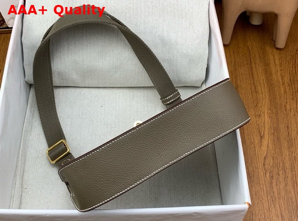 Hermes Jypsiere Mini Bag in Elephant Gray Evercolor Leather Replica