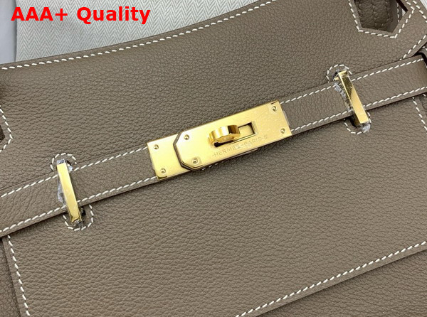 Hermes Jypsiere Mini Bag in Elephant Gray Evercolor Leather Replica