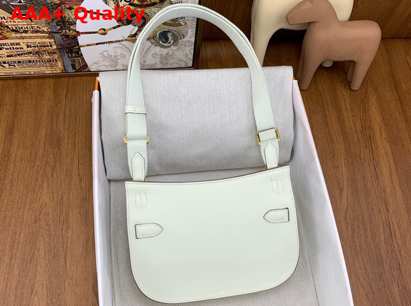 Hermes Jypsiere Mini Bag in New White Evercolor Leather Replica