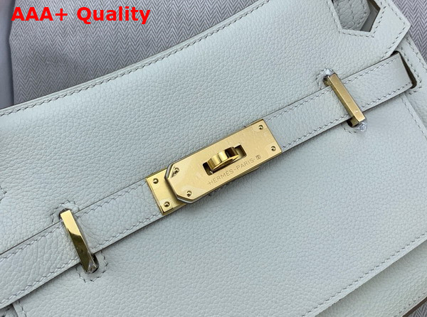Hermes Jypsiere Mini Bag in New White Evercolor Leather Replica