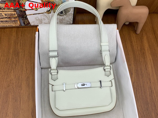 Hermes Jypsiere Mini Bag in New White Evercolor Leather Replica
