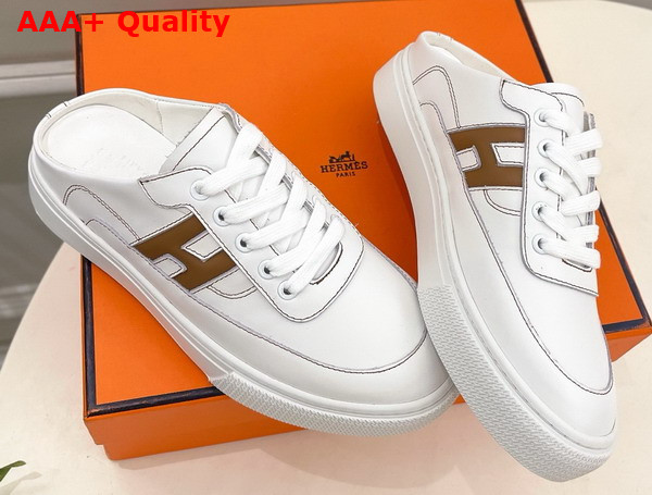 Hermes Keep Sneaker Blanc Naturel Calfskin Replica