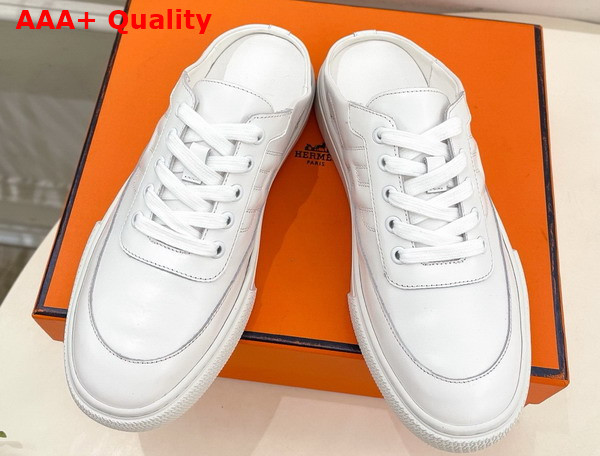 Hermes Keep Sneaker Blanc Naturel Calfskin Replica