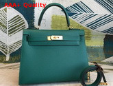 Hermes Kelly 25 in Emerald Green Epsom Calfskin Replica
